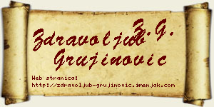 Zdravoljub Grujinović vizit kartica